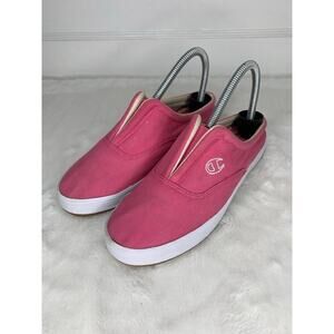 Champion Womens Canvas Slip-On Shoes Pink Size 6 Casual Footwear